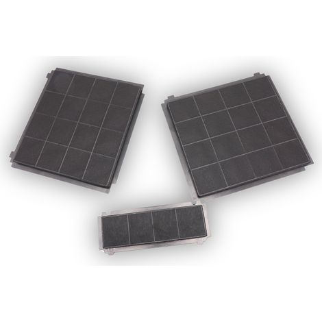 Ersatzteil - SOS Accessoire Kit filtres à charbon 330X300mm et 1 filtre 267X98mm pour Hotte AFFCAF203 AIRFORCE - - AIRFORCE (1/2)