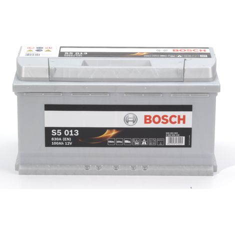 Bosch – Batterie voiture 12V 100Ah – Puissance de démarrage 830A – Technologie Plomb Calcium – Prête à l'emploi pour véhicules récents