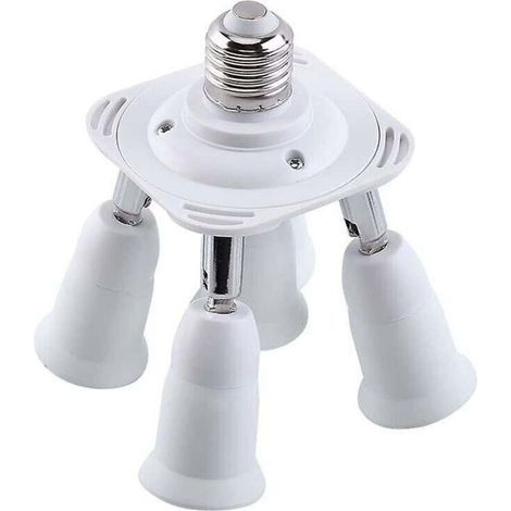 5-in-1 E27-Adapter für Fassungsverteiler, Adapter, Fassungsadapter, Konverterhalter für E27-LED-Lampen (1/5)