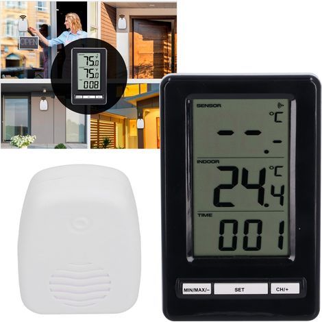 Thermomètre électronique sans fil de haute précision pour intérieur et extérieur (1/5)