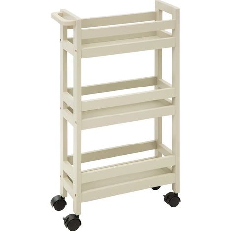 Carrello a 3 livelli colorama, beige naturale - 5five