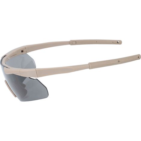 Winddichte Unisex-Outdoor-Sportbrille, austauschbare Gläser, inklusive Hartschalenetui, Farbe Khaki. (1/4)