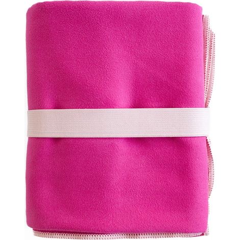 Asciugamano in microfibra ad asciugatura rapida 80x130 FITNESS Rosa (1/2)