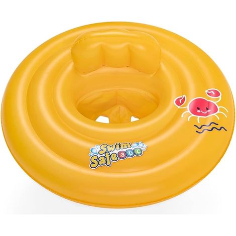 TrAdE Shop Traesio - Salvagente Gonfiabile Galleggiante A Mutantina Per Bambini Rotondo 69cm Swim Safe 32096 - (1/5)