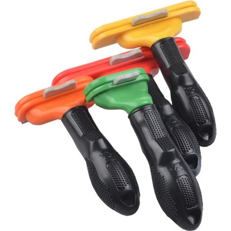 Outil de nettoyage pour animaux de compagnie : peigne pour animaux, brosse pour chiens à poils longs, taille S (1/5)