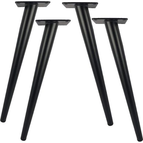 YMYNY Pack of 4 30 cm Long Metal Table Legs for Modern Furniture Dresser Cabinet Desk Ottoman Chair Replacement Furniture Support Legs 800 kg Load Capacity (1/4)