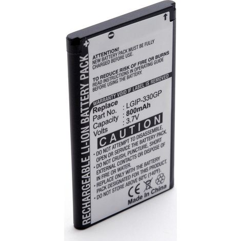 NX - Batterie téléphone, smartphone, GSM pour LG 3.7V 650mAh - LGIP-330GPLGIP330GPSBPL (1/4)
