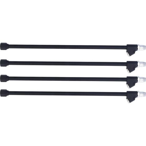 Mandrin Pneumatique à Double Tête, Mandrin de Gonflage de Pneu à Pied Droit étendu de 14 Pouces, Industriel en Alliage de Zinc pour Camping-Car, Camion, Compresseur, Voiture et Moto (1/4)