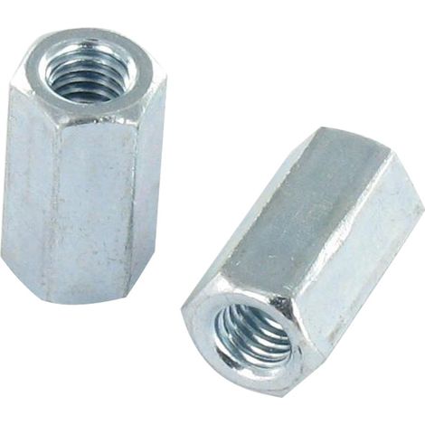 Entretoise Hexagonal Femelle femelle M6 10X70 Filetée sur 10/10 Acier zingué (1/2)