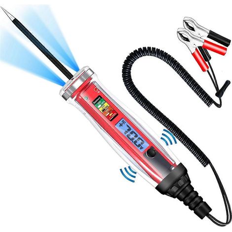 Testeur de circuit d'alimentation, lampe témoin numérique LCD pour automobile --- (1/5)