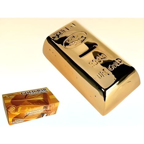 Hucha - Lingote de oro - Plástico - Rectangular - Contemporáneo - Diseño