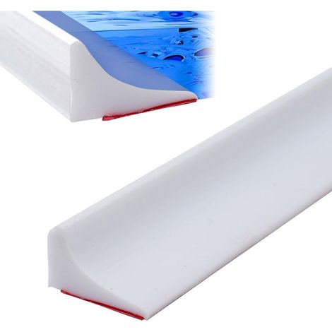 Bandes d'étanchéité pour plan de travail de cuisine (2 m), bandes d'étanchéité pour plan, bandes d'étanchéité autocollantes pour douche blanc (1/5)