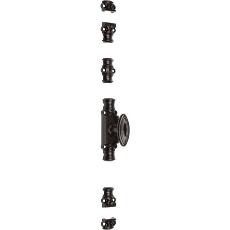 Jardinier Massard – Crémone à bouton légère 40mm – Mécanisme de pêne en fonte – Entraxe 128mm – Pour bois dur et teck