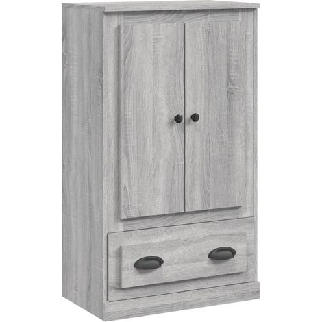 Credenza cassettiera mobile contenitore organizer cucina soggiorno salotto alto sonoma 60 x 355 x 1035 cm legno ingegnerizzato grigio 020035379