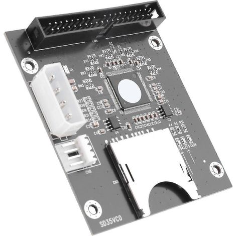 Adaptateur pour carte SD, SDHC, SDXC, MMC vers IDE 40 broches mâle 3,5 pouces (kns) (1/5)