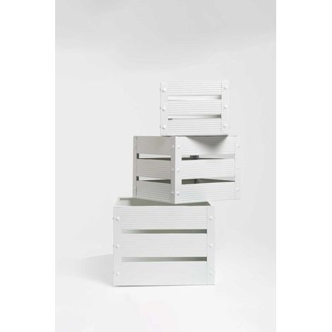 Organizadores - Set 3 Cajas Metálicas Torix - Blanco (1/5)