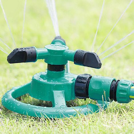Arroseur de pelouse, arroseur automatique rotatif à 360° pour jardin et pelouse, angle et portée de pulvérisation réglables, outil de jardinage