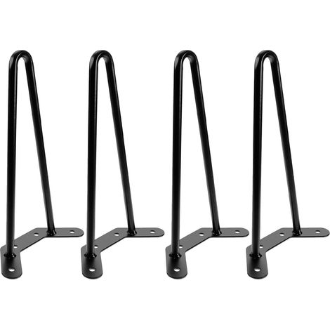 de bureau en m tal noir en forme d pingle cheveux 40 cm lot (1/5)