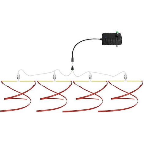 AC100-240V Hängeventilator mit einstellbarer Windgeschwindigkeit für Küche, Markt und Laden - 4 Köpfe