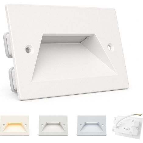 Faretto LED da Incasso 3W IP65 per Esterni e Interni Bianco (1/4)
