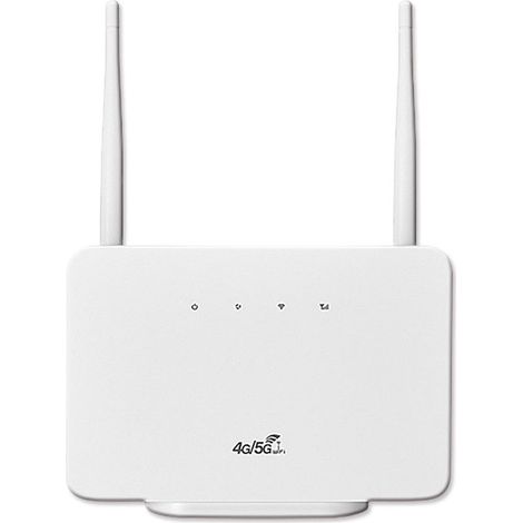 Routeur 4G LTE - 300 Mbps - 2 Antennes Externes Haute Performance - Fente Carte SIM Micro - Version Européenne - Prise UE - Blanc (1/5)