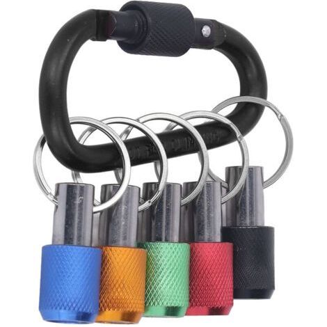 Porte-embouts de tournevis portables en alliage d'aluminium - Porte-embouts de tournevis à changement rapide - Support pour tournevis hexagonal 1/4\