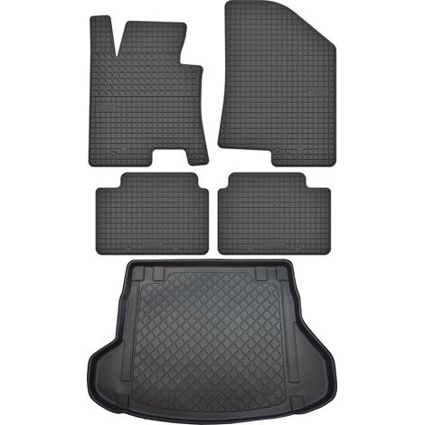Kia Ceed II SW Kombi de 09.2012 a 08.2018 SET - Alfombrillas de goma para coche + alfombrilla para maletero (1/5)