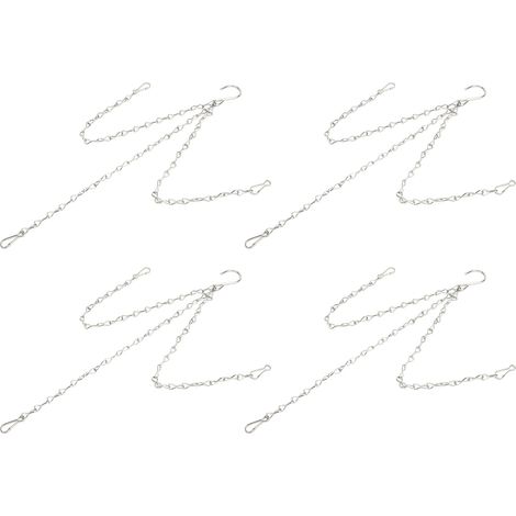 Pot à fleurs en acier inoxydable suspendu pour jardin et intérieur - accessoire jardin, décoration extérieure (1/5)