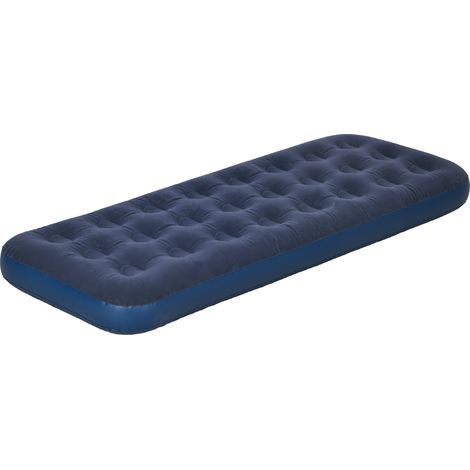 Materasso Gonfiabile Singolo con Pompa Manuale Inclusa 73x191x22 cm Blu (1/5)