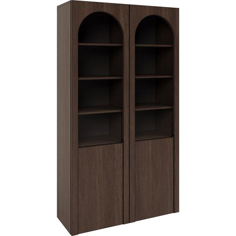 Selsey Arkadia - Vitrine 2-türig, Eichenholzoptik, 100 cm (1/5)