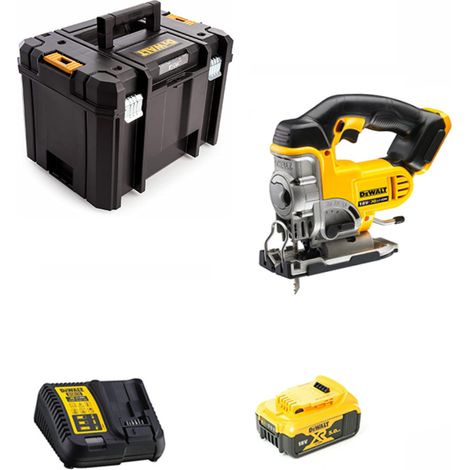 Dewalt DCS331 P1 Scie Sauteuse + 1 X 5 Ah Batterie DCB184 + chargeur et TSTAK VI