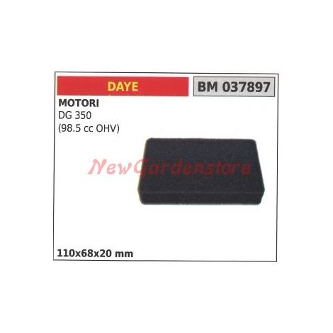 Filtro aria DAYE per motori DG 350 raserba tagliaerba 037897
