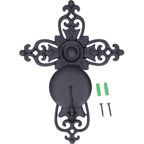 Set de 3 appliques murales bougeoirs fer forgé vintage croix chandeliers décoration murale maison mariage événements (1/5)