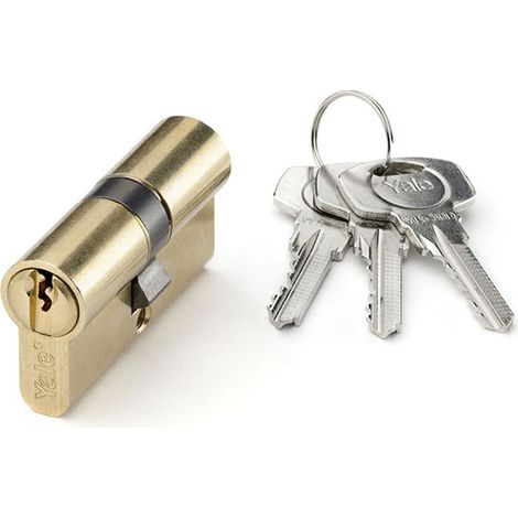 YALE bombillo yl5 70-35x35mm europerfil laton , Bombillo YL5 monobloc 70mm 35x35 Latonado 5 pins cargados a muelleAcabado latón.
- Cilindro amaestrable.
- Aplicable a cerra (1/2)