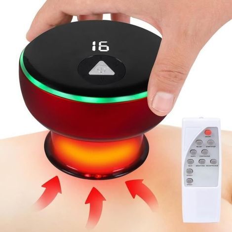 Elektrisches Schröpfmassagegerät, intelligentes 4-in-1-Therapiegerät, therapeutisches Massagegerät mit 16 Stufen (1/4)