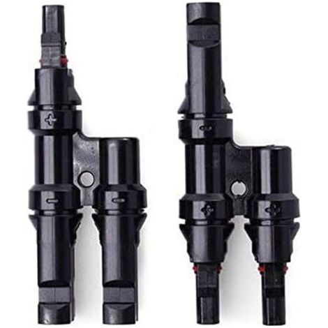 1 Paire Panneau Solaire T/Y Branche Connecteurs câble répartiteur Coupler MMF et Ffm Fil de Branche
