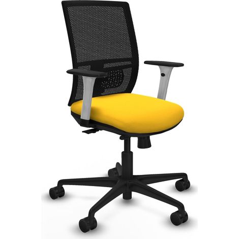 Chaise de bureau piqueras y crespo Yunquera blanc appui lombaire (1/2)