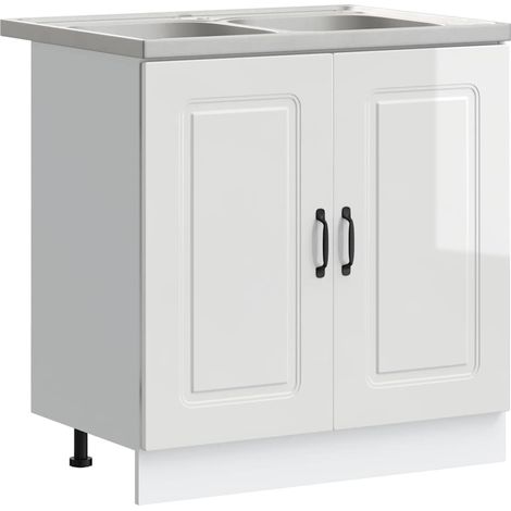 Maison Exclusive - Mueble de Cocina con puerta Kalmar brillante 8