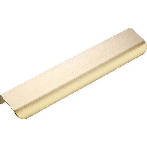 Enowelir Lot de 5 Poignee Meuble Dorée Poignee de Meuble Cuisine Dorée -Poignée Profil Dorée Poignee Tiroir Laiton Brossé en Alliage d'Aluminium Entraxe 128mm Longueur 150mm (1/3)