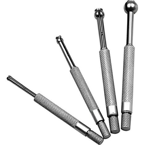 Jauge d'alésage en 4 parties, jauge télescopique, jauge à bille, jauge d'alésage complète 3-13 mm pour petits trous et rainures obl (1/4)