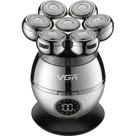 Rasoir Tête Chauve Homme 6 en 1, Head Shaver Avec Étanche IPX5 (1/5)