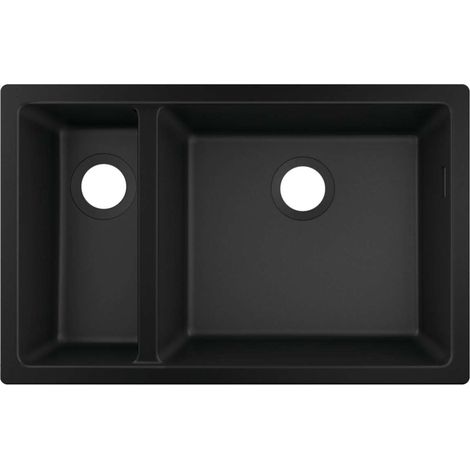 S510-U635 GS Lavello sottotop 180/450 nero grafite (1/2)