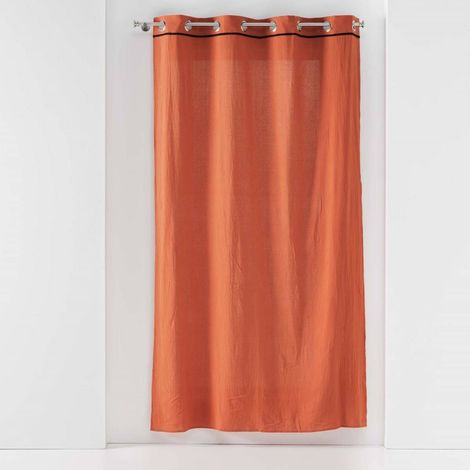 Ösenvorhang LINETTE, Baumwolle, glänzend, 135 x 240 cm
