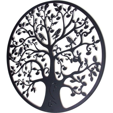 Décoration artistique Arbre de Vie – Modèle A – Dimensions 28 × 28 cm – Poids 140 g (1/5)