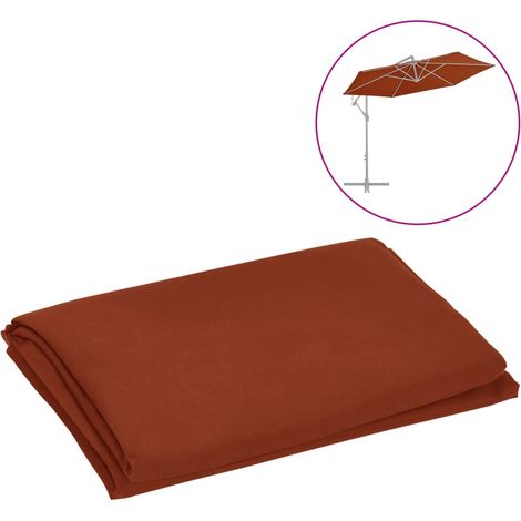 Tissu de remplacement pour parasol déporté Terre cuite 300 cm (1/4)