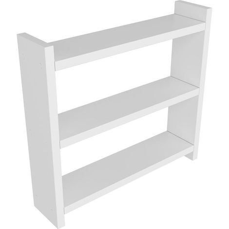 Calicosy – Etagère à épices 3 tablettes en panneaux mélaminés 18 mm – Longueur 44 cm – Profondeur 10 cm – Design élégant pour cuisine