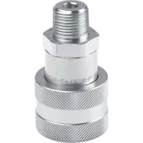 Raccord hydraulique rapide RS PRO, Femelle en Acier 3/8pouces ( Prix pour 1 ) (1/2)