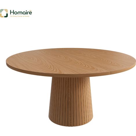 Beiger MDF-Tisch 110 x 110 x 75 cm HOMAIRE (1/5)