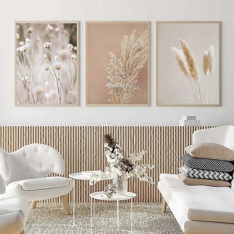 Peintures sur toile, impressions, herbes de la pampa, plantes, paysage naturel, herbe séchée, Mod (1/5)
