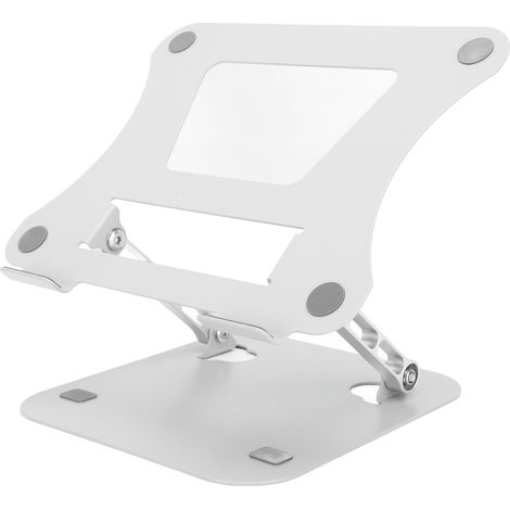 Support pour ordinateur portable multi-angles réglable, antidérapant, en silicone ajouré et en alliage d'aluminium, pour appareils de 10 à 17,3 pouces (1/5)